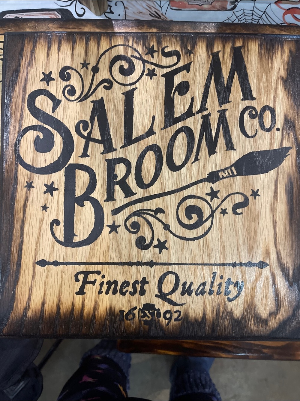 Wood Sign - Black on Natural Wood